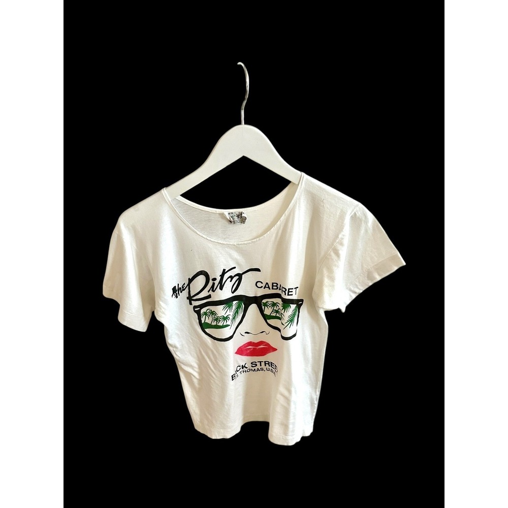 The Ritz Cabaret Vintage Tshirt As Small/Medium No Sz Tag Distressed St Thomas